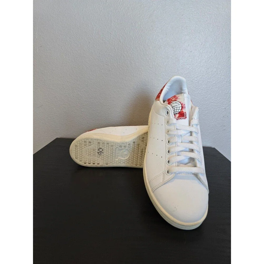 Adidas Stan Smith end plastic waste white sneakers mens size 6‎